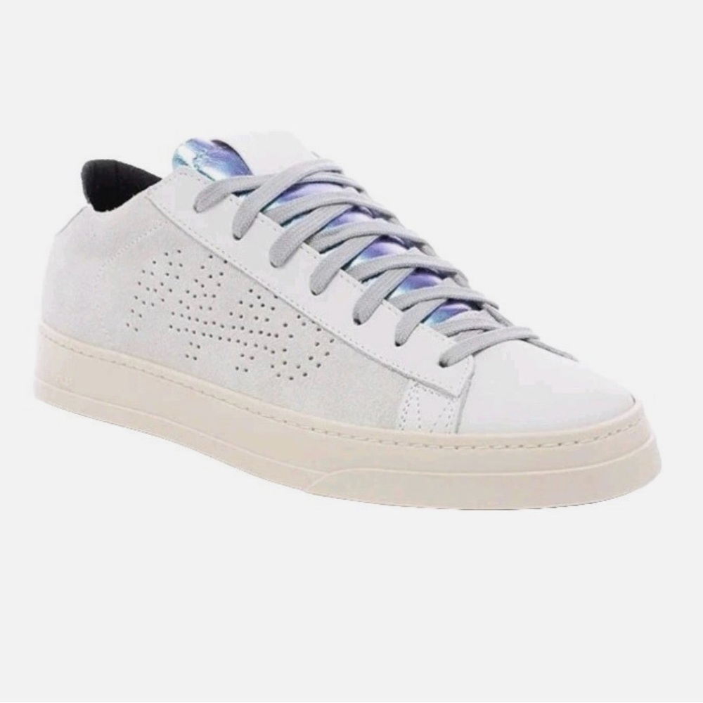P448 Jack Glim Metallic Suede Lace-Up Made In Italy Women's Sneakers SIZE 38
